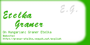 etelka graner business card